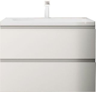 Подвесная тумба под раковину Art&Max Bianchi 75см белый глянцевый AM-Bianchi-750-2C-SO-BL